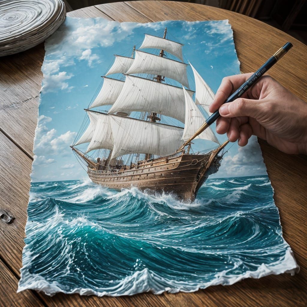 Sailing Off the Page  by @Dani2836