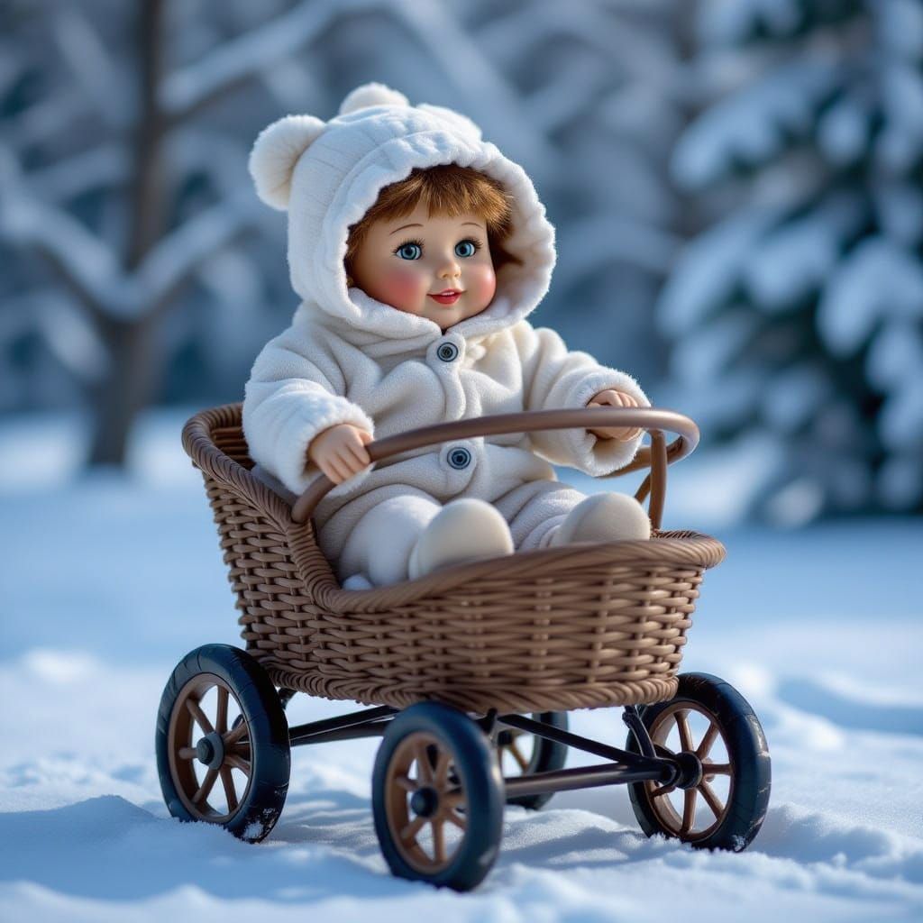 Doll in a Stroller