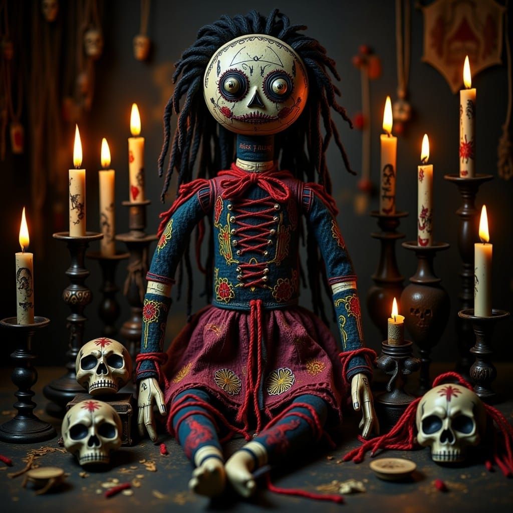 <lora:The Voodoo Flux:1.0> Voodoo doll