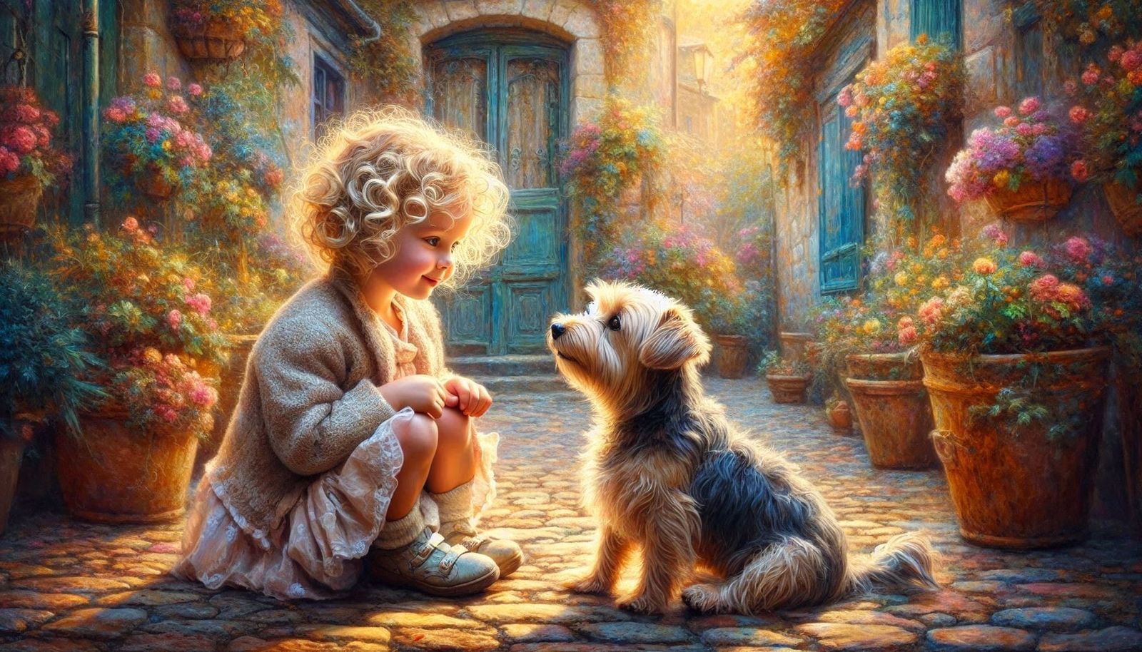 A little girl's best friend