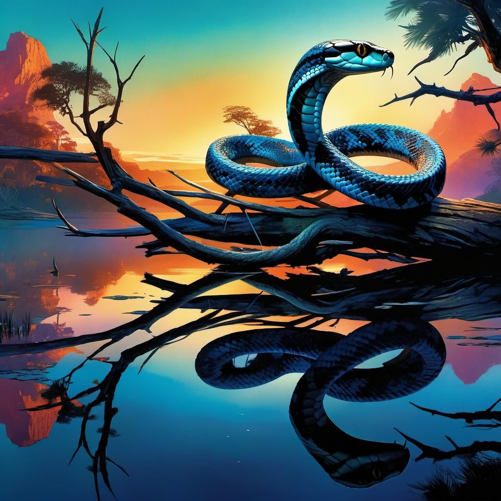 snake on a branch