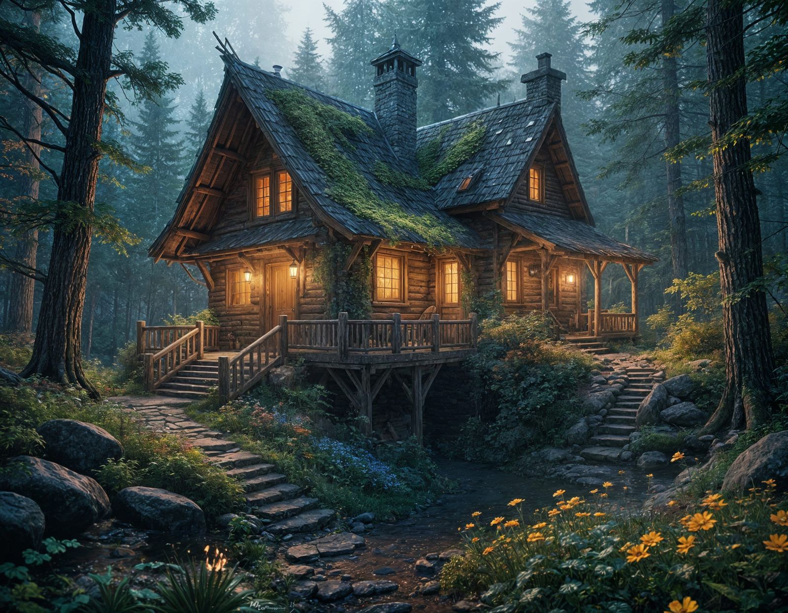 Whimsical Woodland Cabin in Enchanted Forest