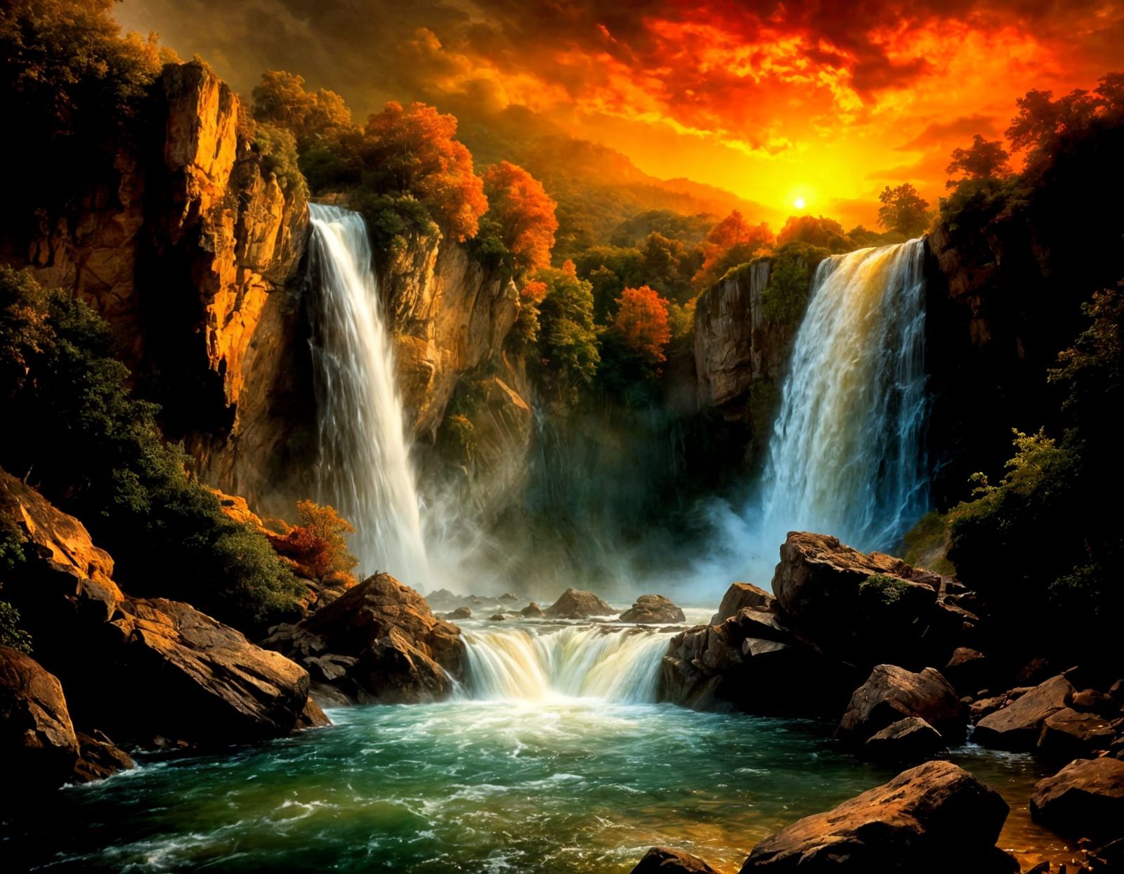 Duskwater Falls  by @lawrencelot