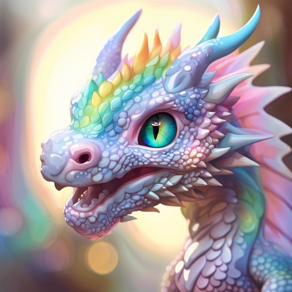 Pastel Dragon - AI Generated Artwork - NightCafe Creator