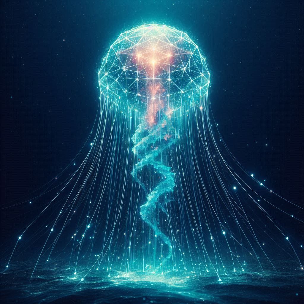 Jellyfish of connections