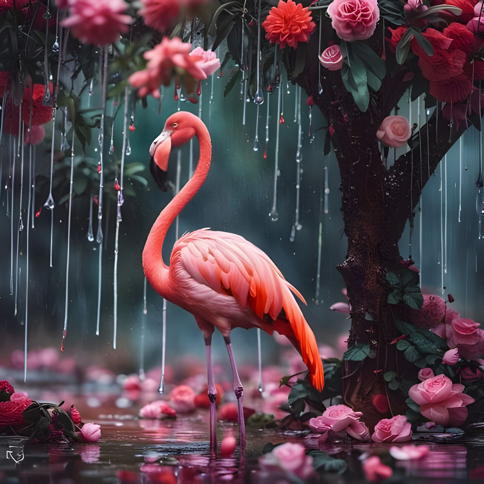 Flamingo - AI Generated Artwork - NightCafe Creator