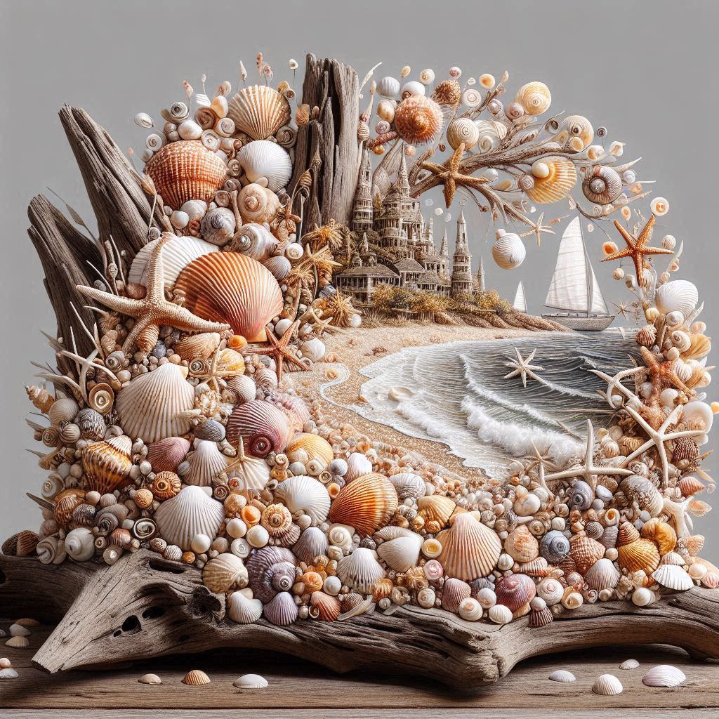 Seashell Beach Collage II