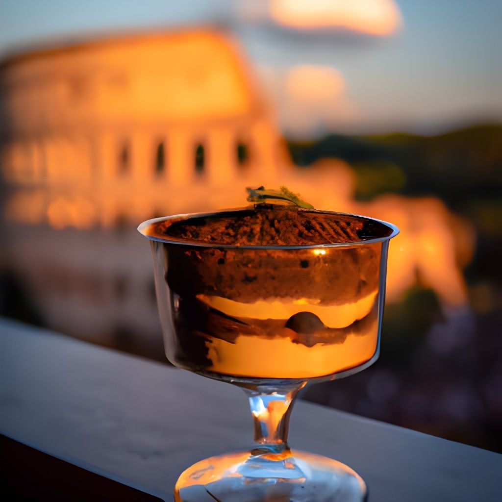 Tiramisu in a glass cup.  by @Eto Demerzel