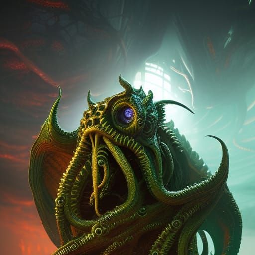 Cthulhu - AI Generated Artwork - NightCafe Creator