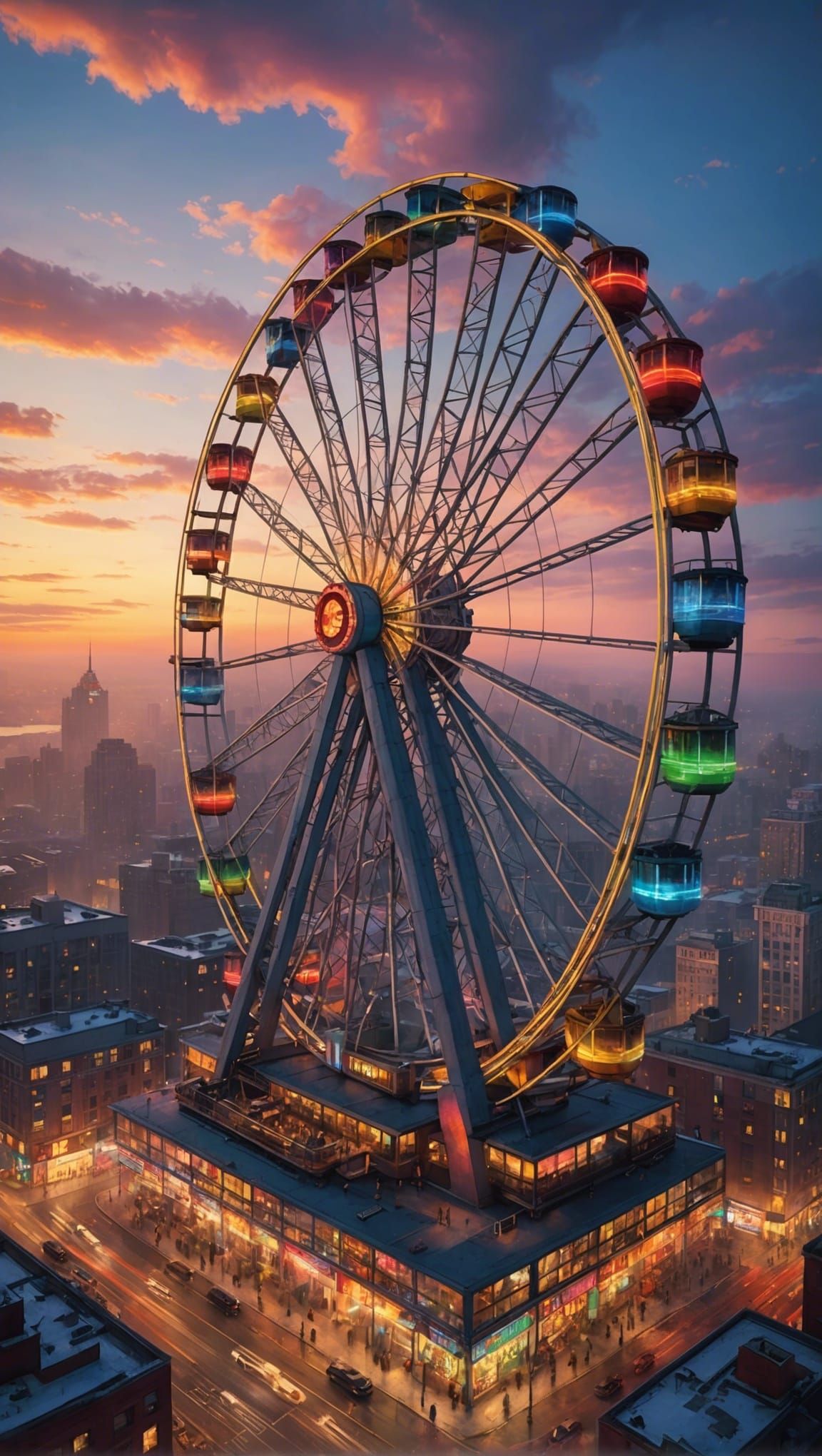 Ferris wheel wouldn't fit anywhere else…  by @WolfeyWonder