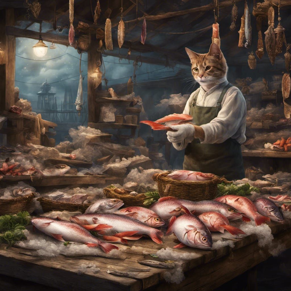 The fishmonger's market stall  by @kontrols phreak