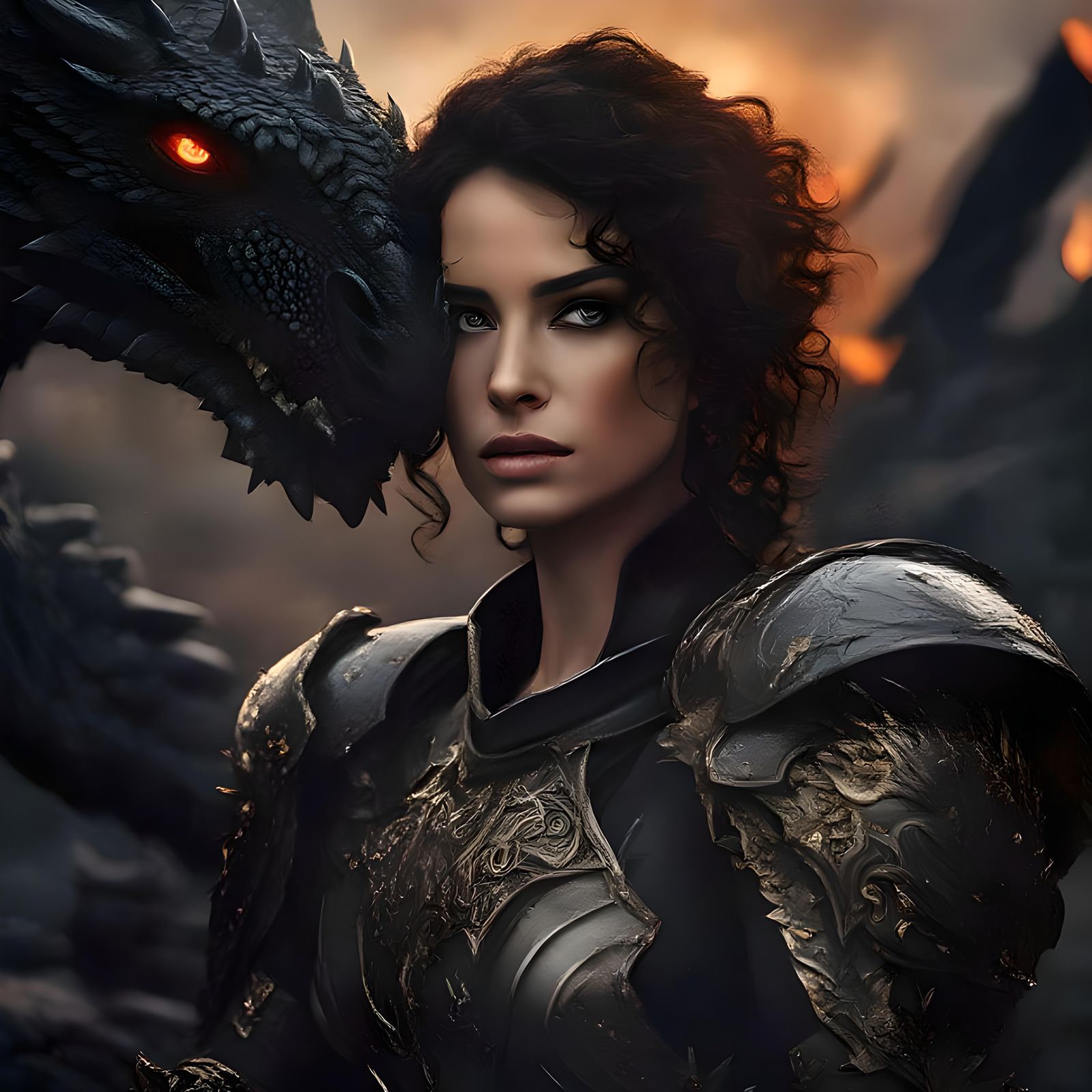 Kitiara and her dragon
