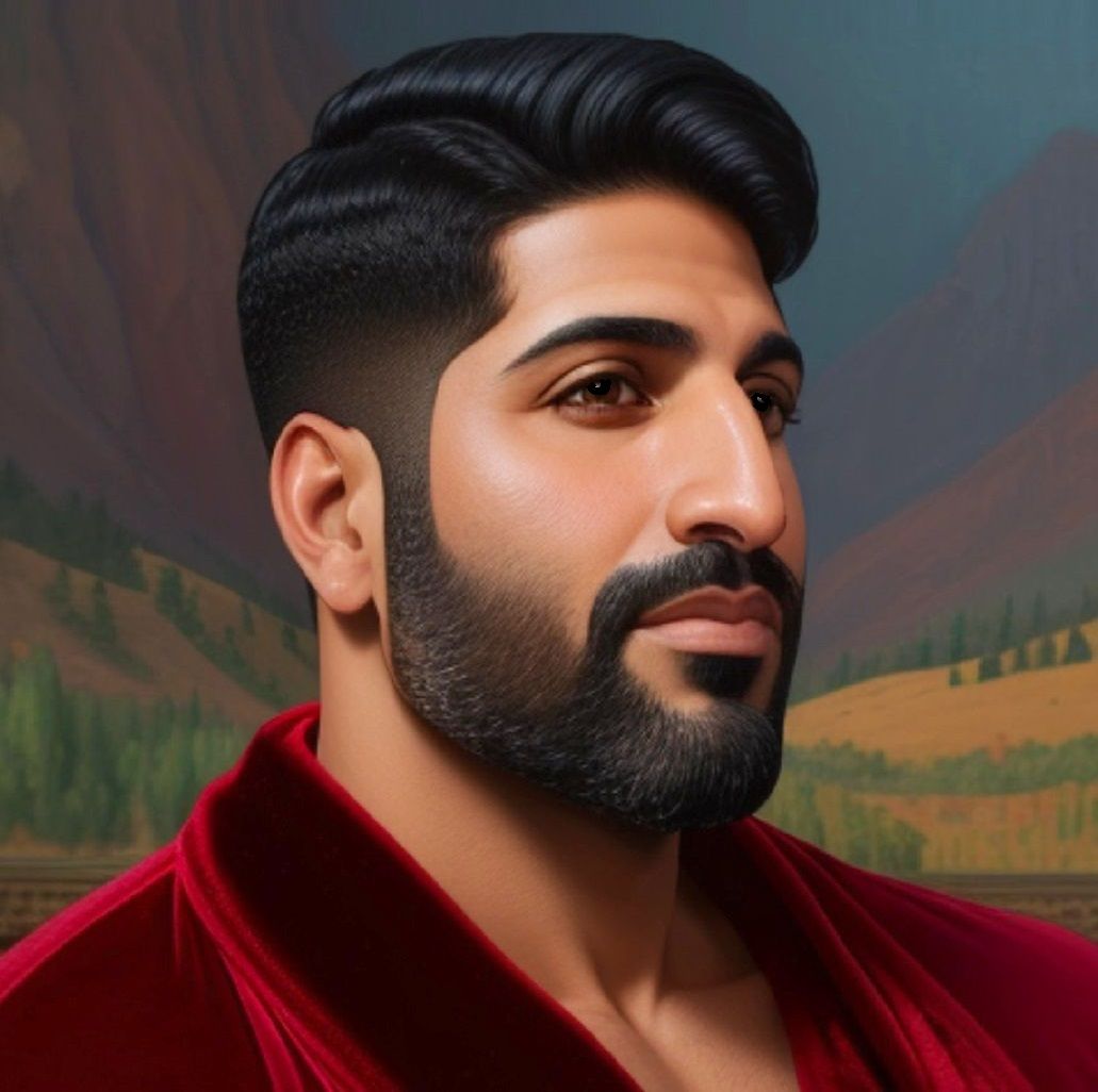 Iranian hunk with beard