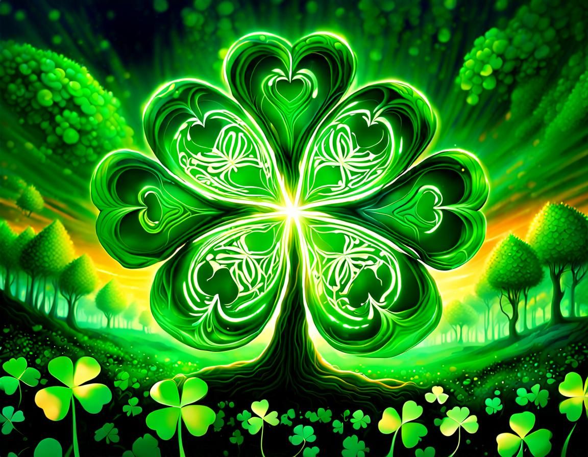 The Clover Tree 3 - AI Generated Artwork - NightCafe Creator