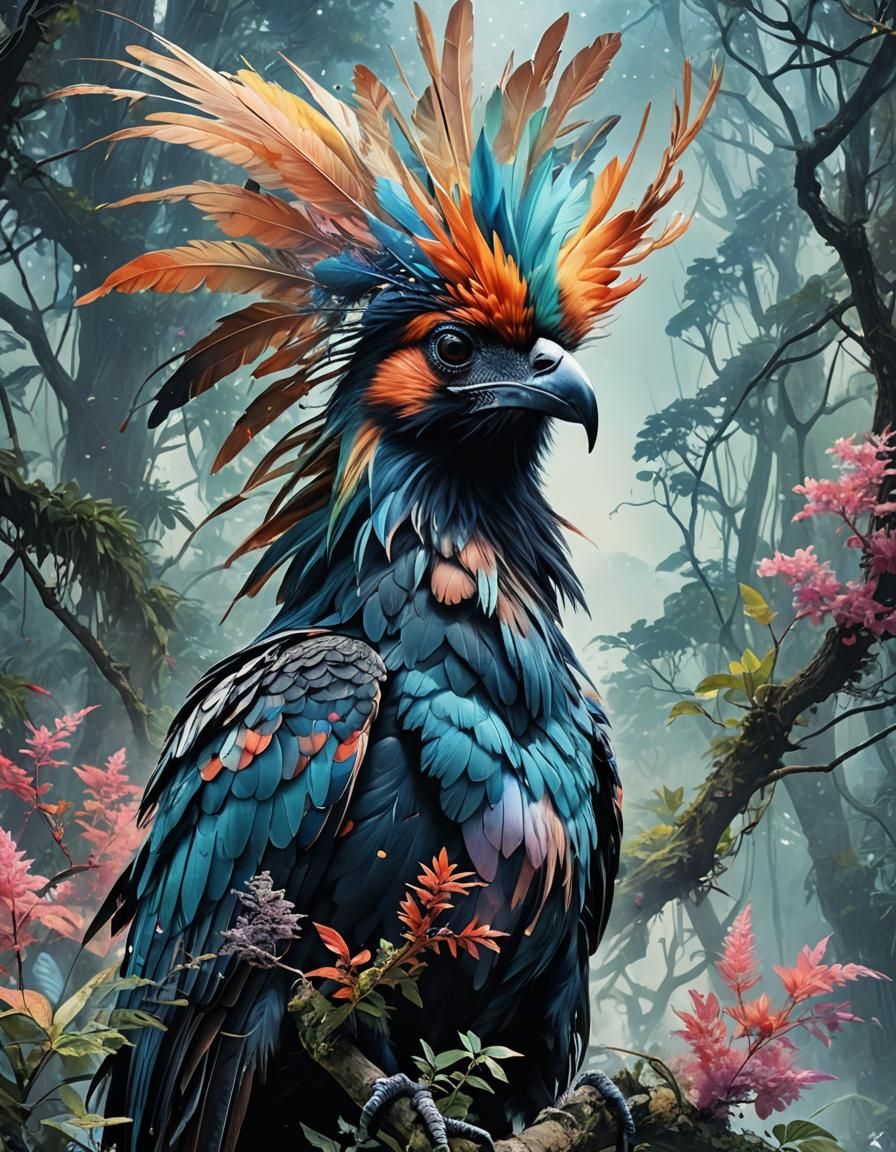 Pastel Hoatzin  by @kauri