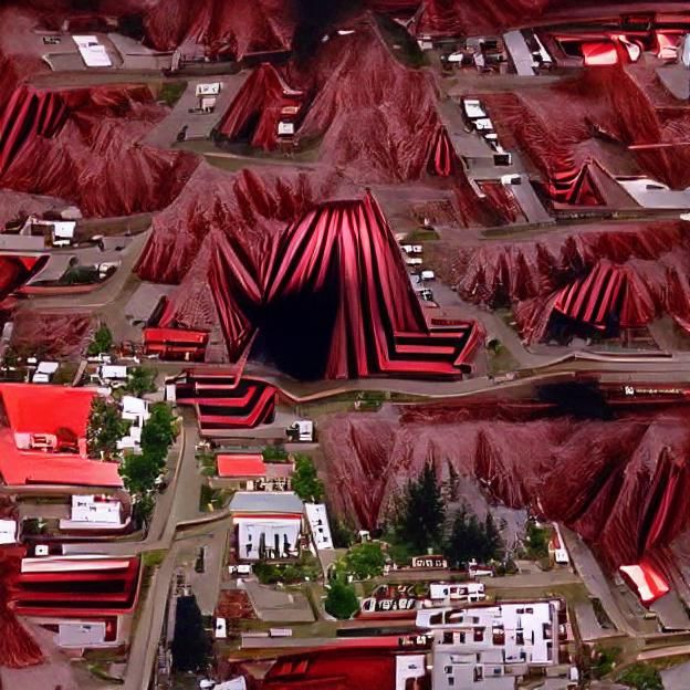 An entire city looks like the Black Lodge from Twin Peaks.