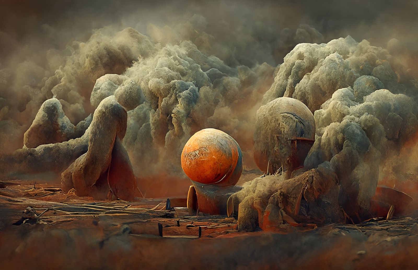 dust storm on Mars