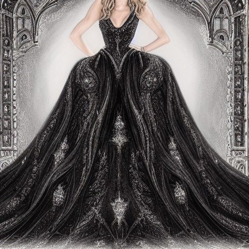 Diamond and Opal Gown