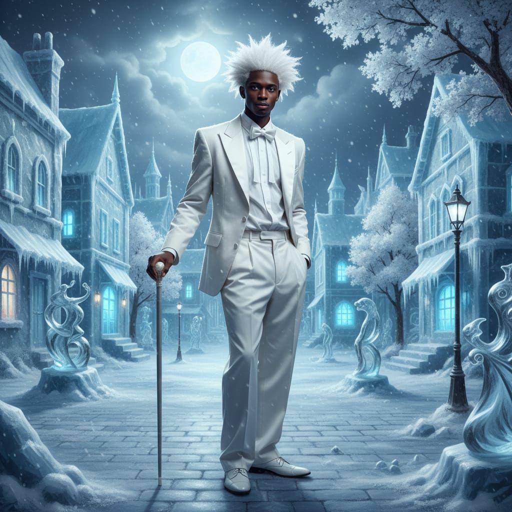 Dapper in white   by @DM CDT