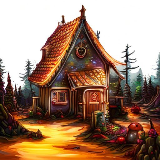 Gothic Gingerbread House - AI Generated Artwork - NightCafe Creator