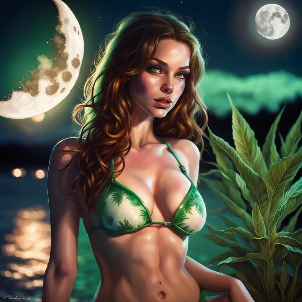 Mary Jane | female | bikini | smoke | beautiful | realism | ...