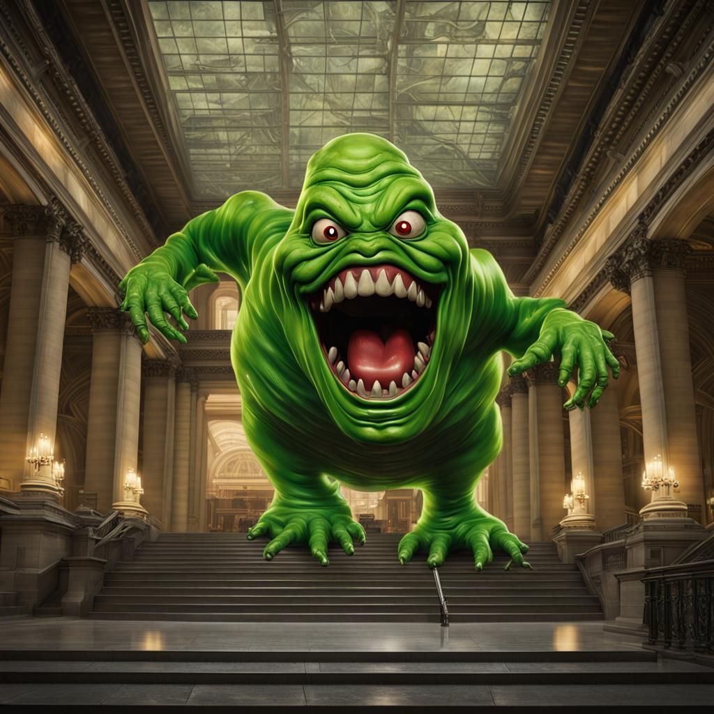 Slimer Art 2 - AI Generated Artwork - NightCafe Creator