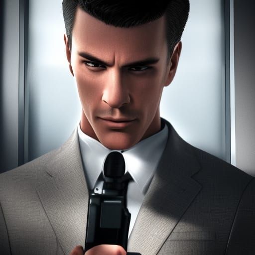 Male CIA Agent Game Character AI Generated Artwork NightCafe Creator