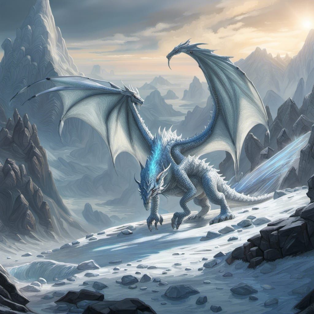 Ice Dragon - Ai Generated Artwork - Nightcafe Creator