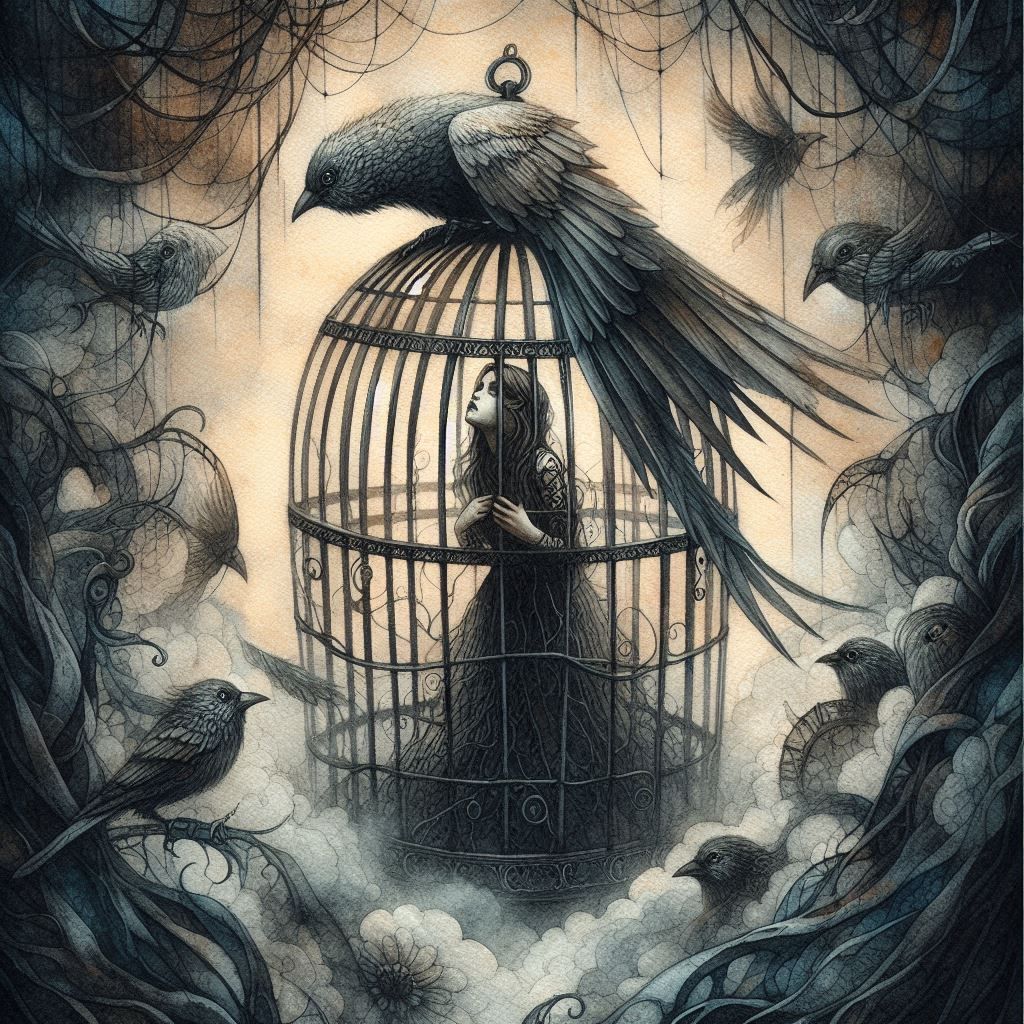 Trapped in a birdcage