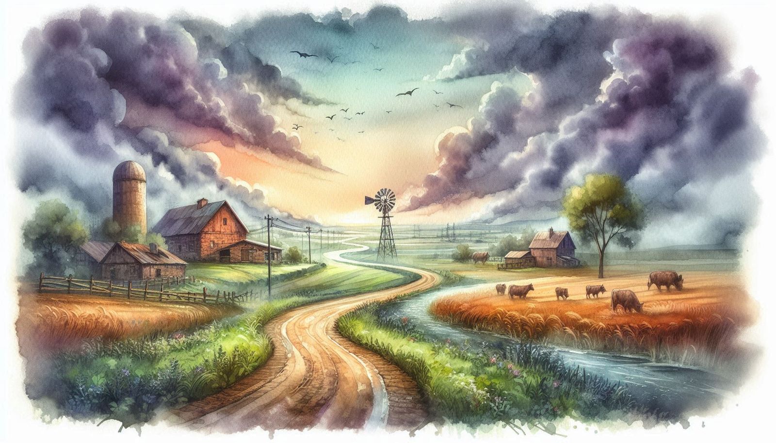 Landscape of countryside