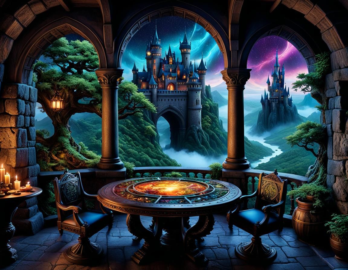 Wizard's Scrying Tower  by @jeanne