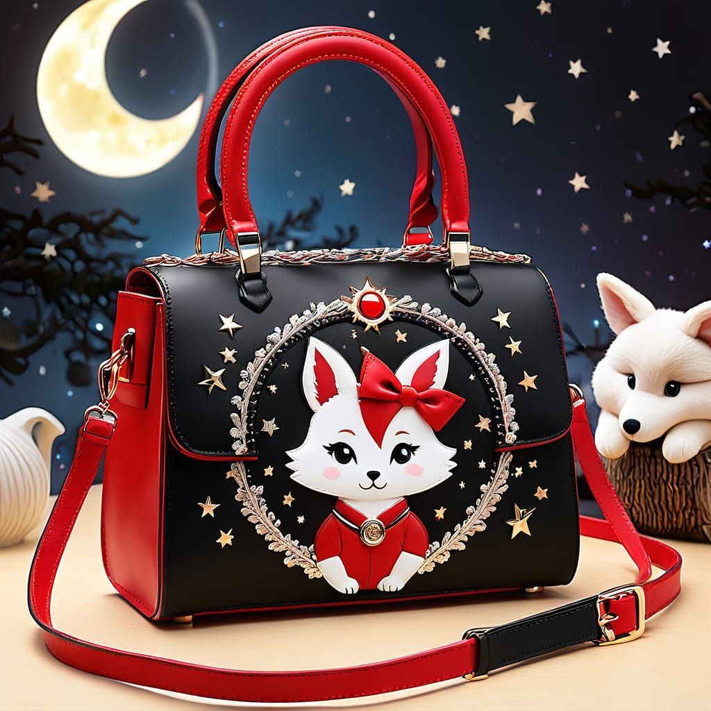 White Fox Handbag