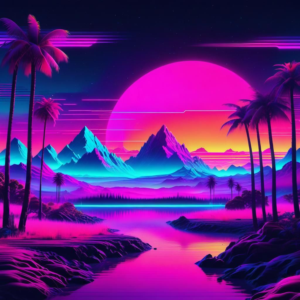 Vaporwave - Ai Generated Artwork - Nightcafe Creator