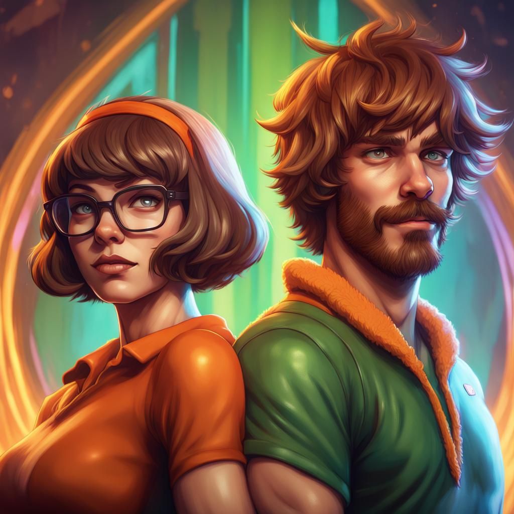 shaggy and velma - AI Generated Artwork - NightCafe Creator