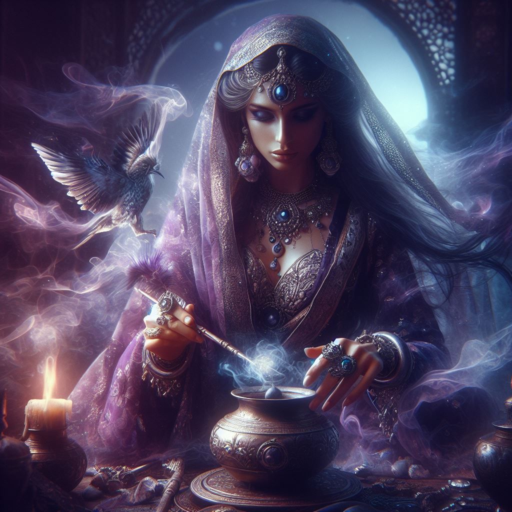 Hindi Sorceress  by @Alyarie