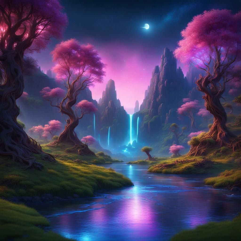 A Night in Dreamland - AI Generated Artwork - NightCafe Creator