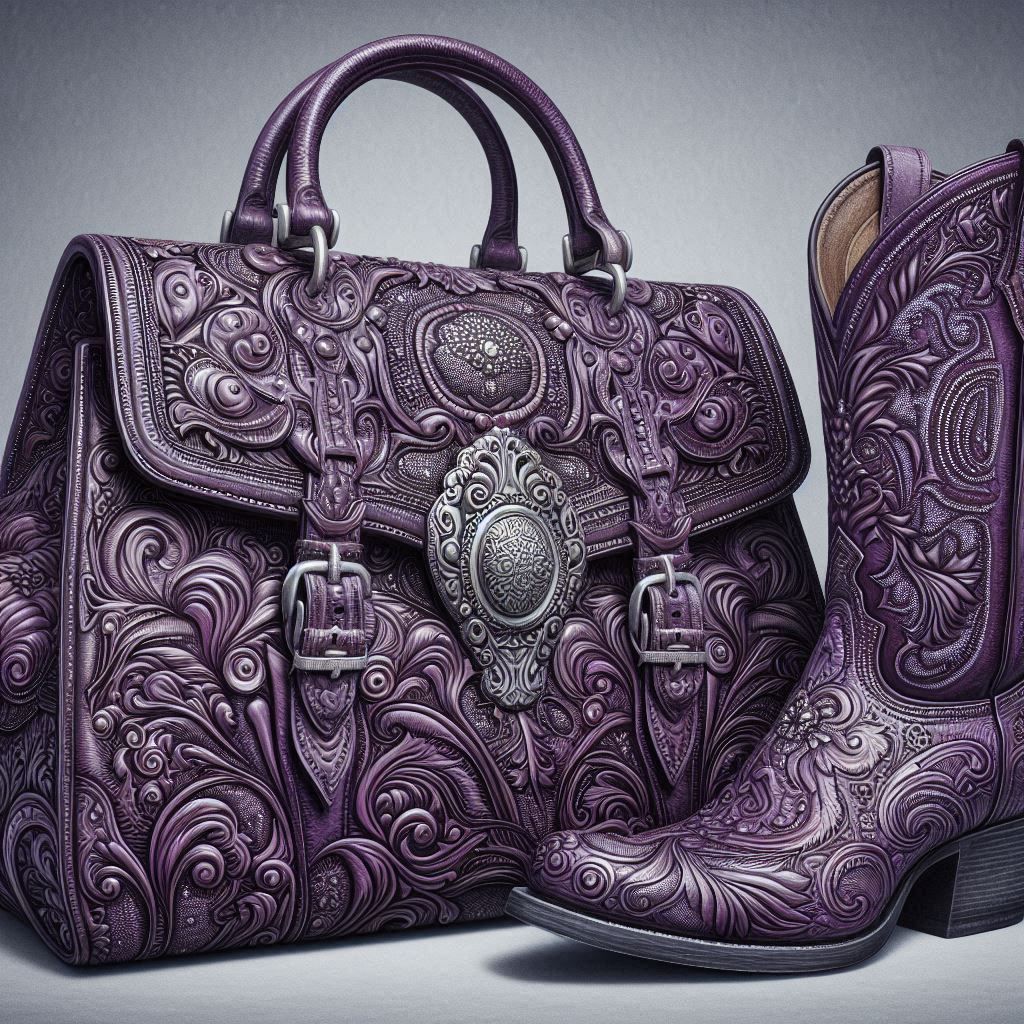 Purple bag and Boots
