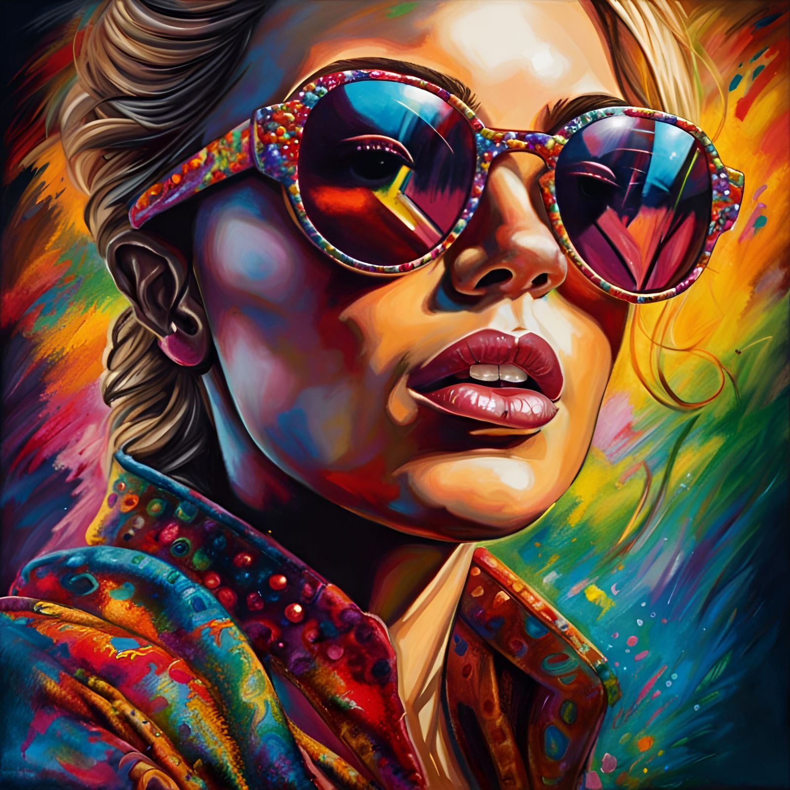 Skittles Glasses   by @Thombmx