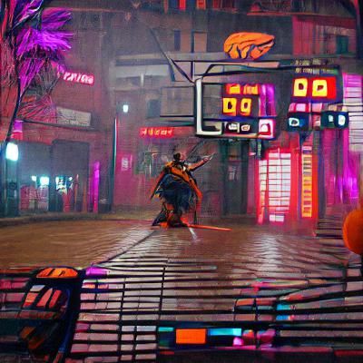 Tiger Street Samurai plays basketball