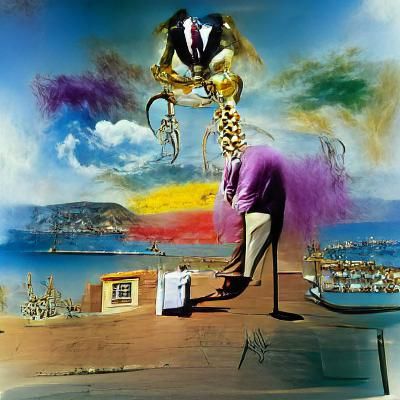 A business man selling his soul