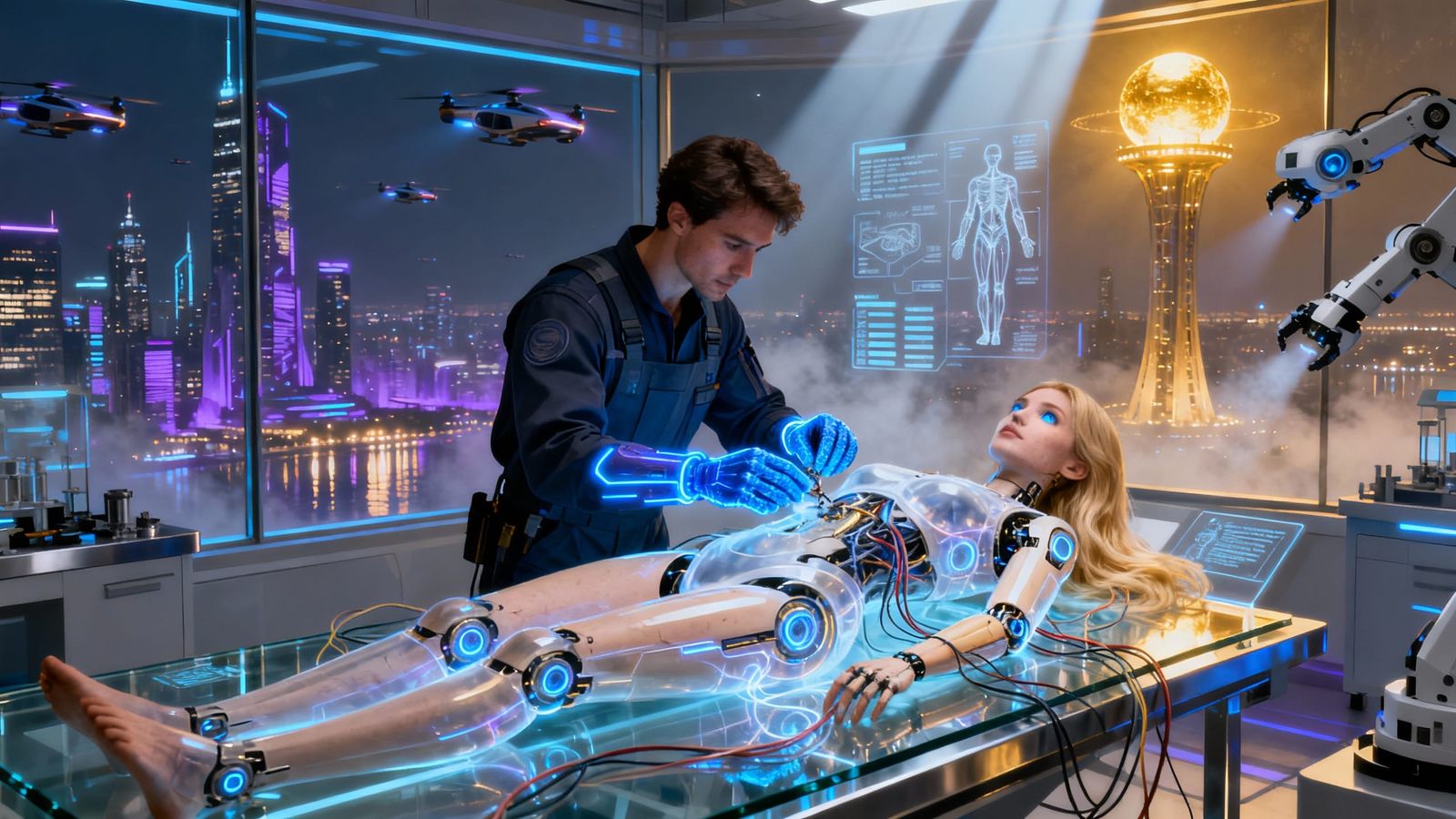 2055 - The Android Repair Lab  by @Ixchel