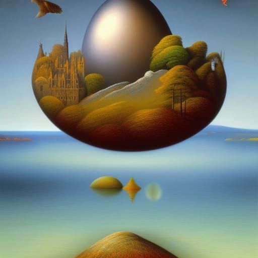 Le fleuve descend comme un œuf Et nous sommes les oiseaux/ d...