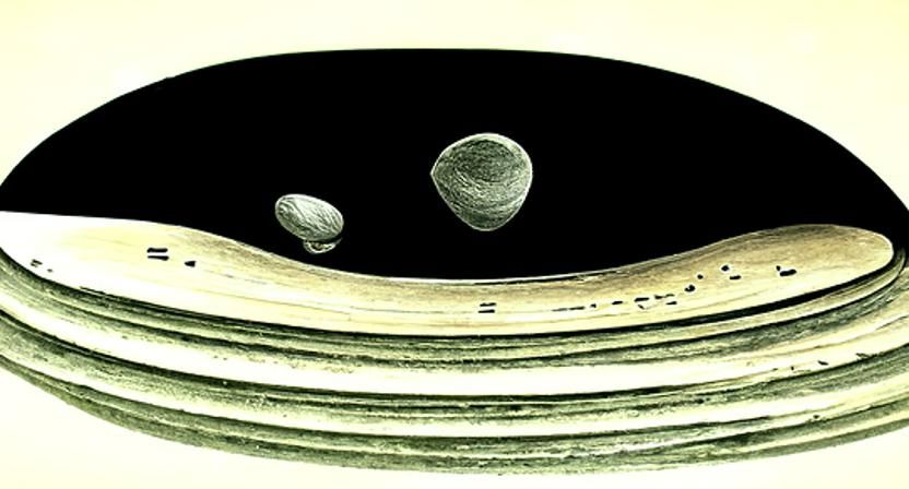 Saturn and its moons in a Luddite manner