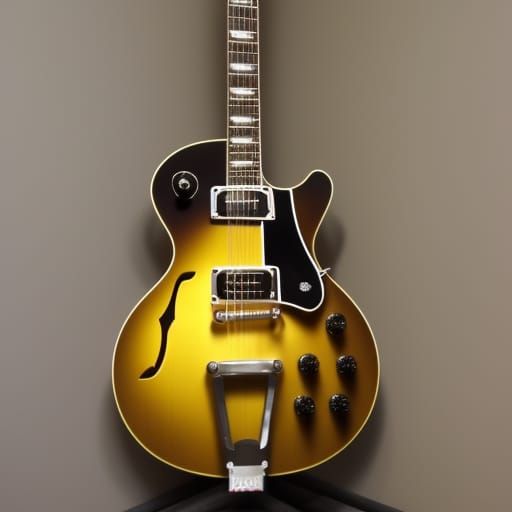 Gibson electric guitar AI Generated Artwork NightCafe Creator