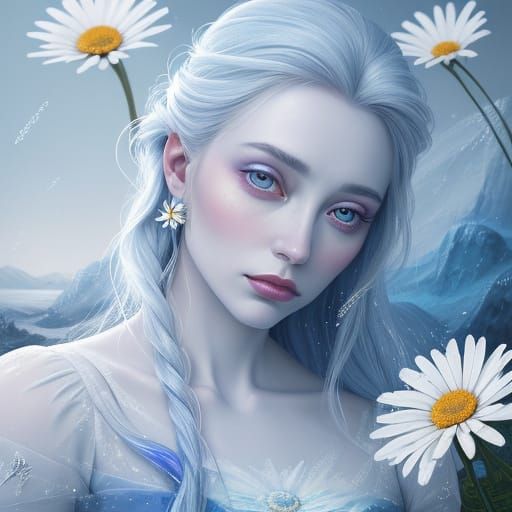 Ethereal Surrealist Woman in a Dreamlike State