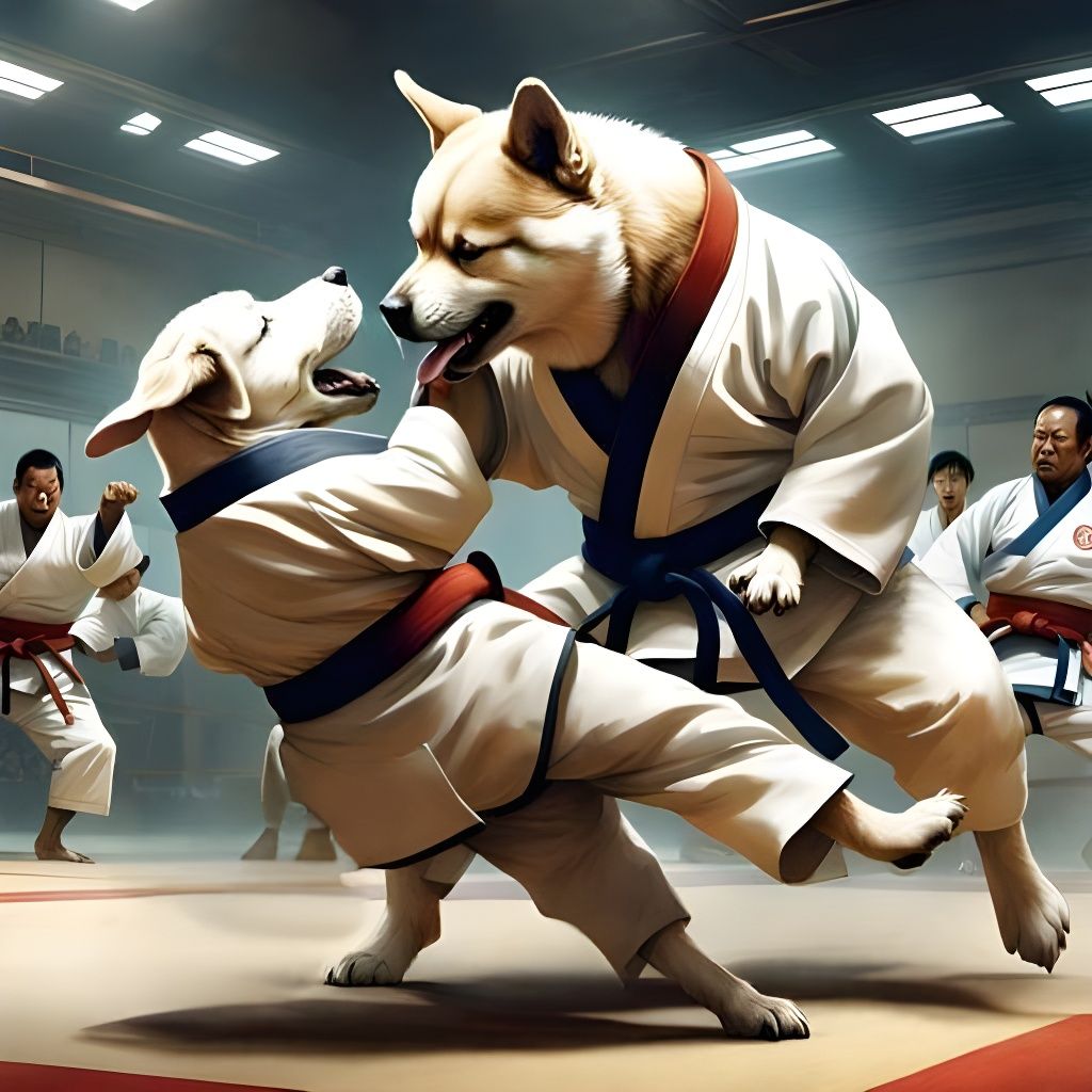 dog Judo. It's ruff!  by @forge4ward