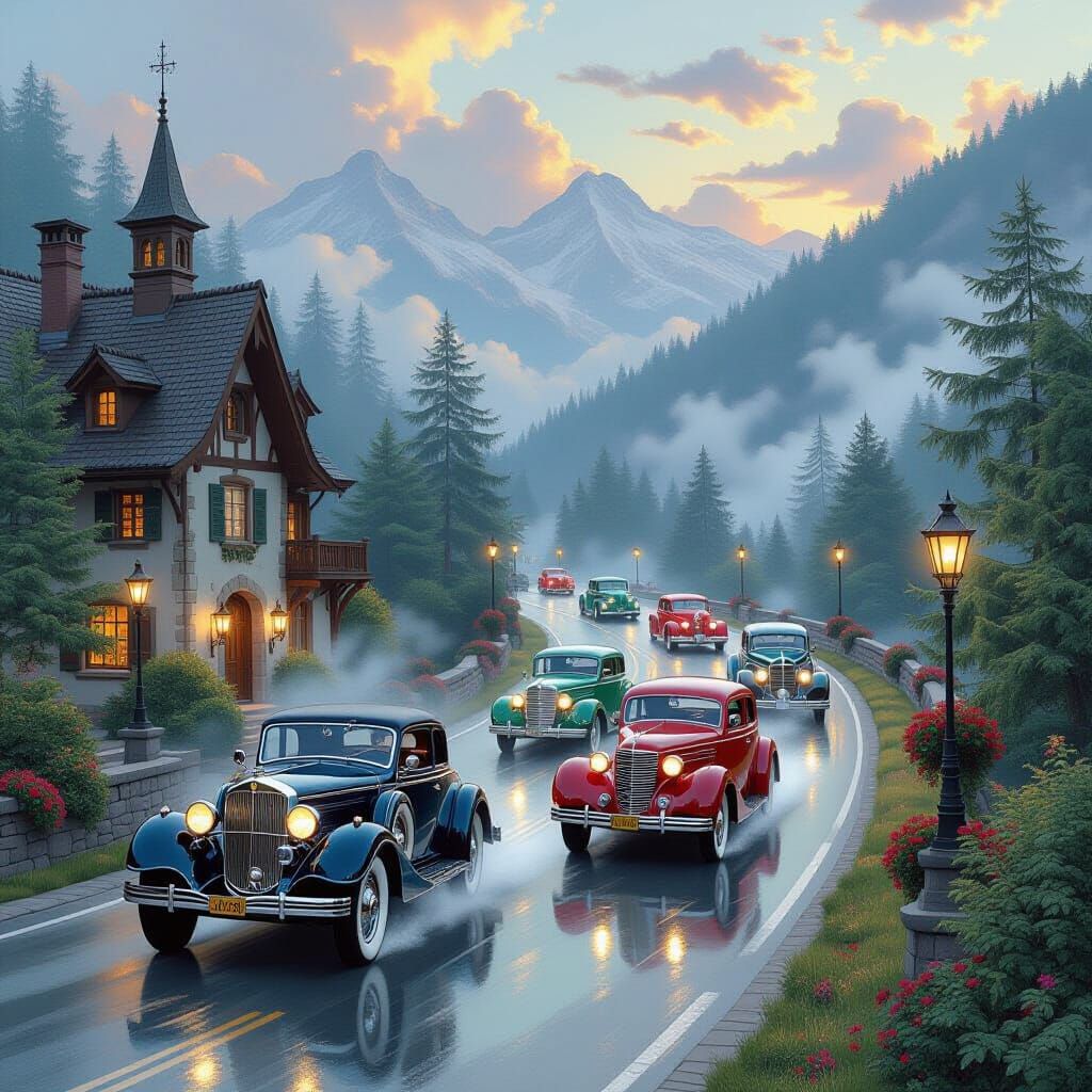 Classic cars parade  by @VeganTrekfan