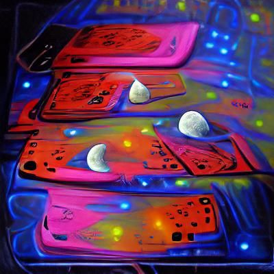 Playing Cards On The Moon