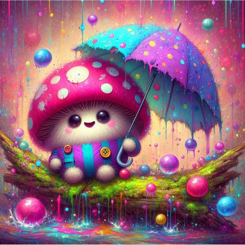 Fluffy mushroom spirit