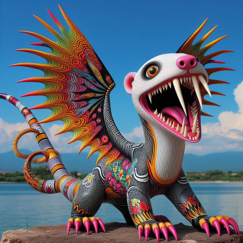 Oaxacan dragon ferret creature